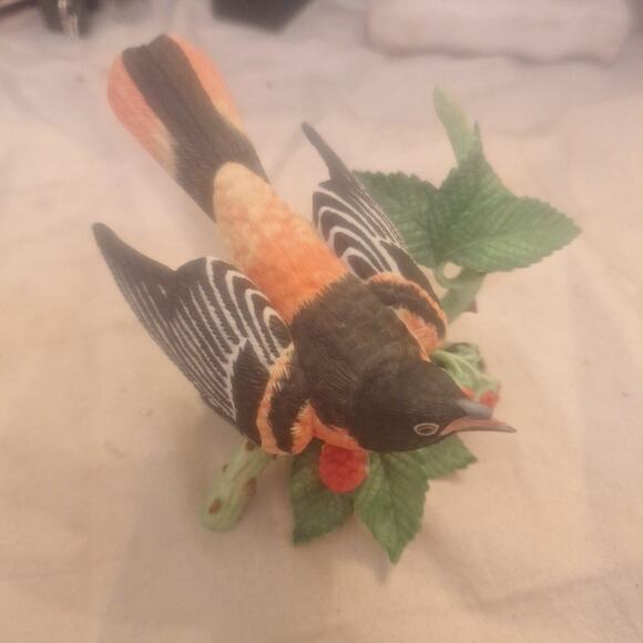 Lenox BALTIMORE ORIOLE, Garden Birds Collection 1990, Handcrafted Fine Porcelain - Picture 1 of 6